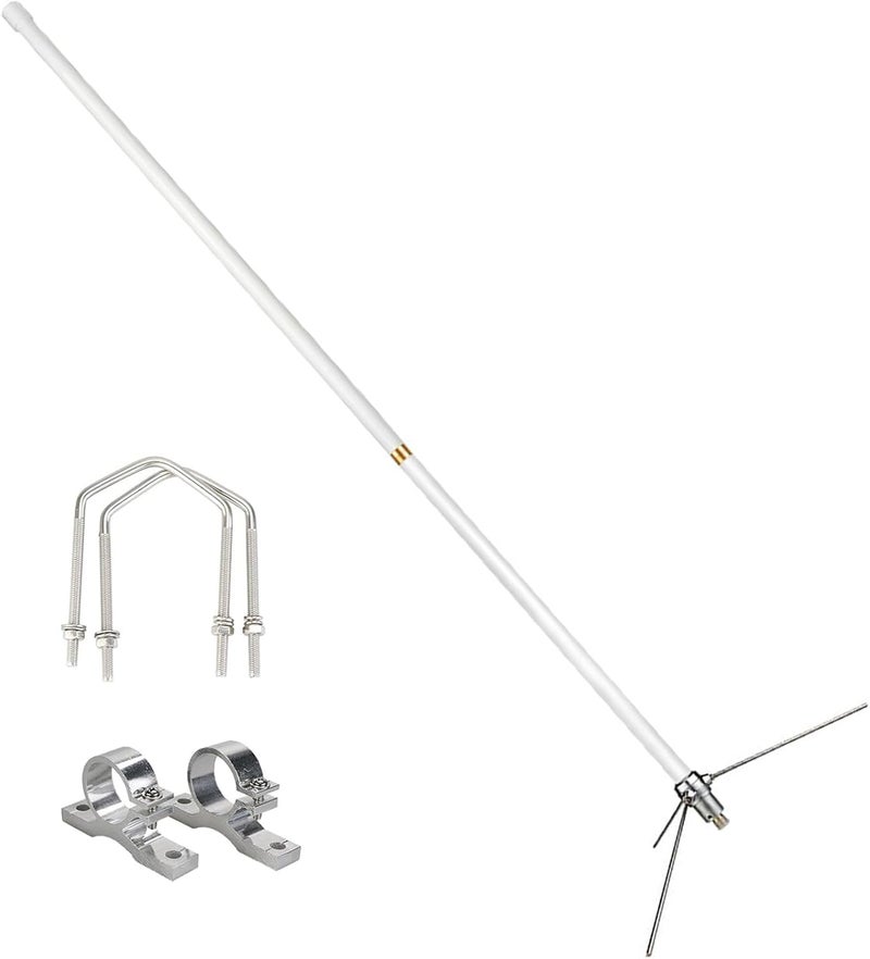 Retevis 144/430MHz Amateur Dual-Band Base Antenna,2m/70cm 7.2 dBi High Gain Base Antenna, SL16 Connector Repeater Antenna for RA25 RT95 RT97 RT97P Ham Radio Mobile Transceivers (1 Pack) - Image 1